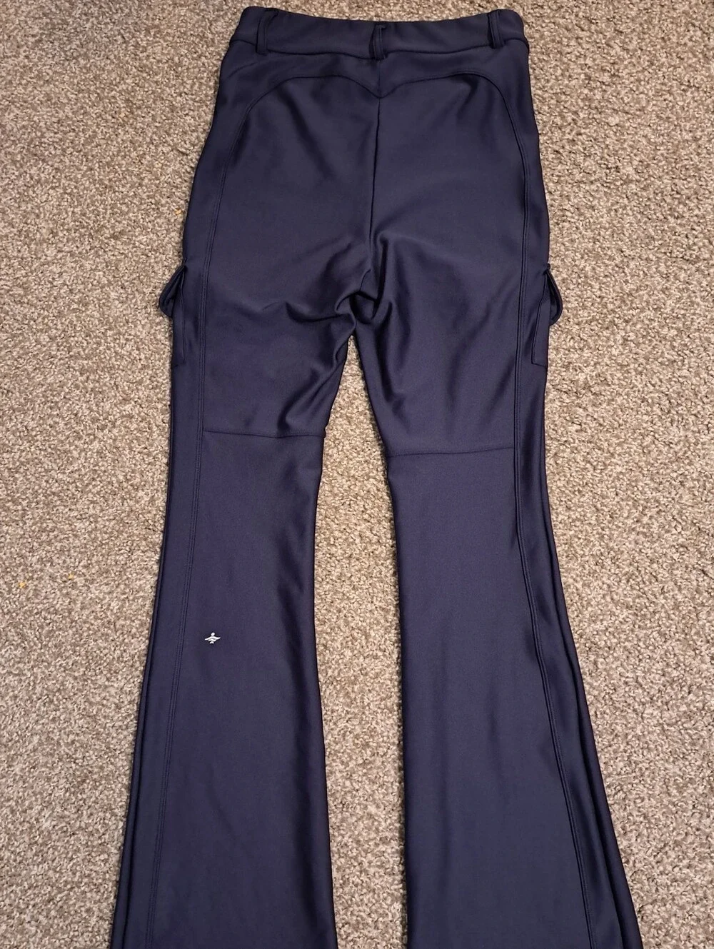 Halara High Waist Stretch Cargo Flare Pants in Dark Navy - Picture 4 of 6